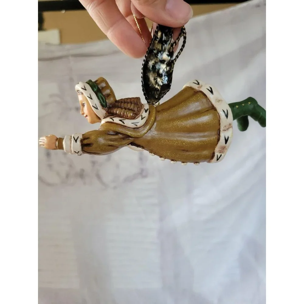 Flying angel cheub ornament‎ Xmas holiday home tree